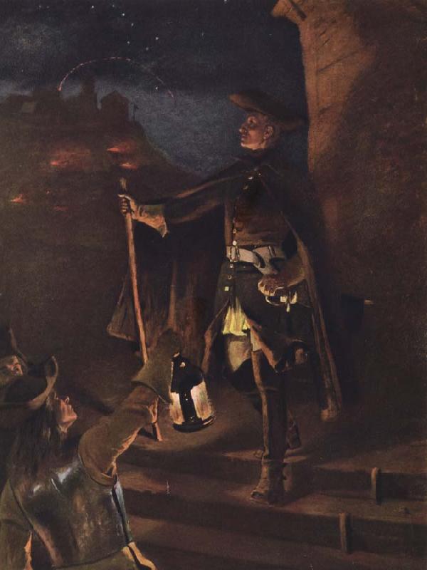 Gustaf Cederstrom den 30 november 1718 oil painting picture